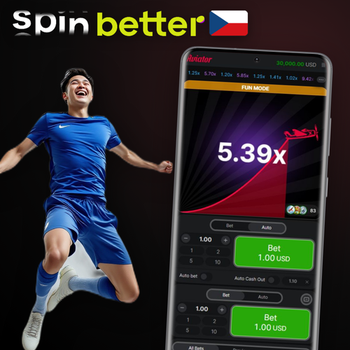 Spinbetter Aviator crash hra – červené letadlo stoupá s multiplikátorem 2.45x