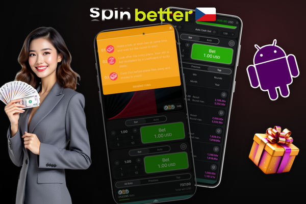 Aviator od Spribe na Spinbetter – křivka letu s multiplikátorem 3.17x v moderním UI