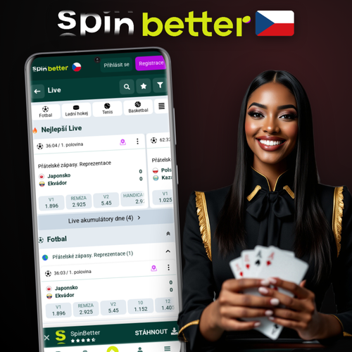 Spinbetter app na Androidu a iPhonu – live sázky a kasino v kapse